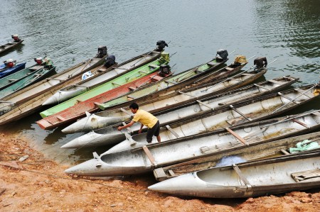 River life in Laos.