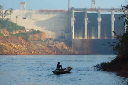 Nam Gnouang dam in Laos