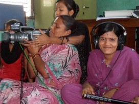 A group of 12 women from Dhanusha District, south Nepal, shot their own stories about how climate change has affected their livelihoods. Photo: CCAFs on Flickr