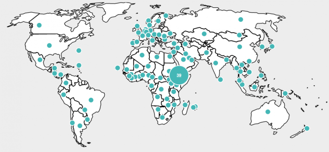 Global Map of Investments from Land Matrix