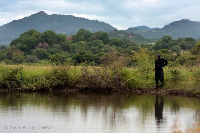 Fishing at night near a storage dam in Zimbabwe. Photo credit: David Brazier/IWMI