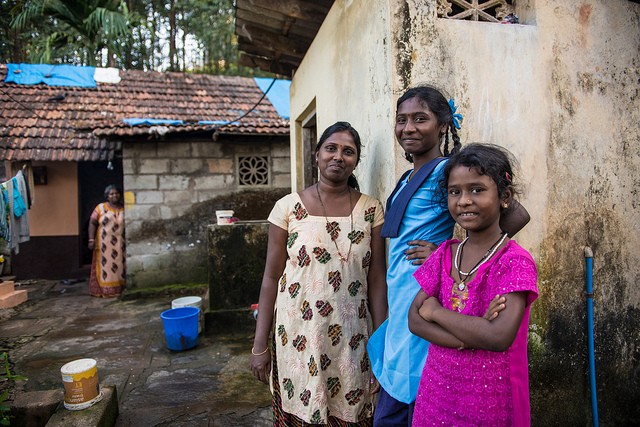 In Karnataka ADB project improves water rain water management benefitting the entire household. Photo: ADB