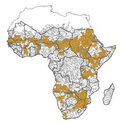 Map highlighting river basins in Africa with physical water availability constraints. Credit: Hua Xie/IFPRI