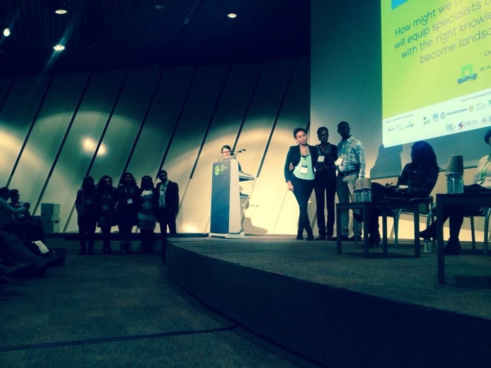 Youth pitch their innovations to the dragon's den.