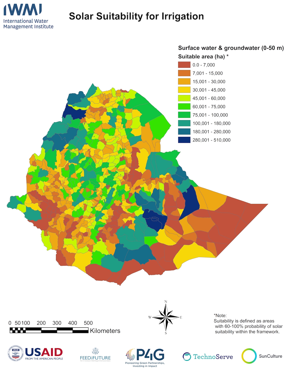 Mapping tool helps private sector identify high-potential locations for solar irrigation pumps