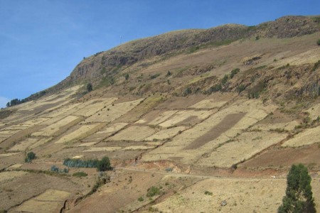 Degraded marginal lands in Ethiopia