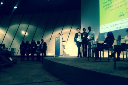 Youth pitch their innovations to the dragon's den.