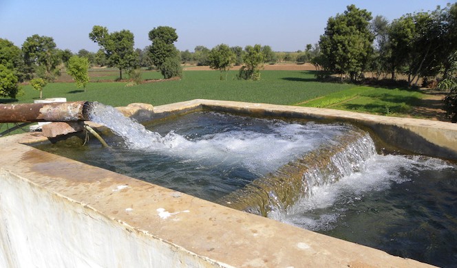 Pumping water from a tubewell in North Gujarat. Photo: Ram Fishman