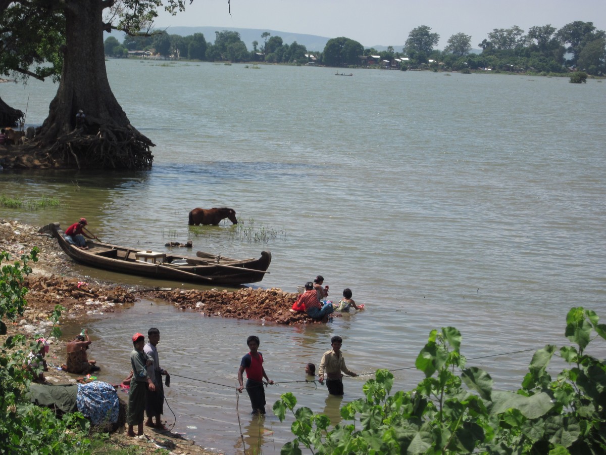 Rivers serve an enormous range of purposes in Myanmar. Rivers serve a wide variety of purposes in Myanmar.