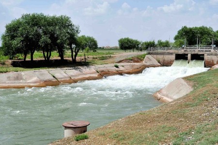 Canal in Central Asia.