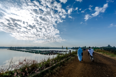 Koga irrigation reservoir, Amhara Region, Ethiopia