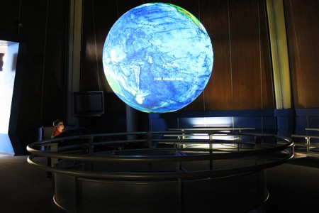 climate change earth display